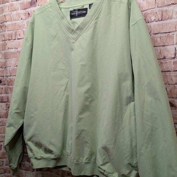 Page & Tuttle V-Neck Pull Over Jacket Light Green Size Large - Picture 3 of 15